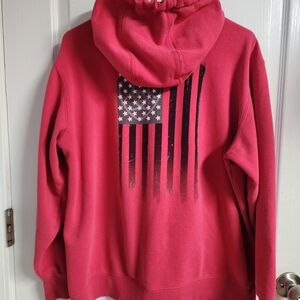 Vibrant Pink Flag Hoodie